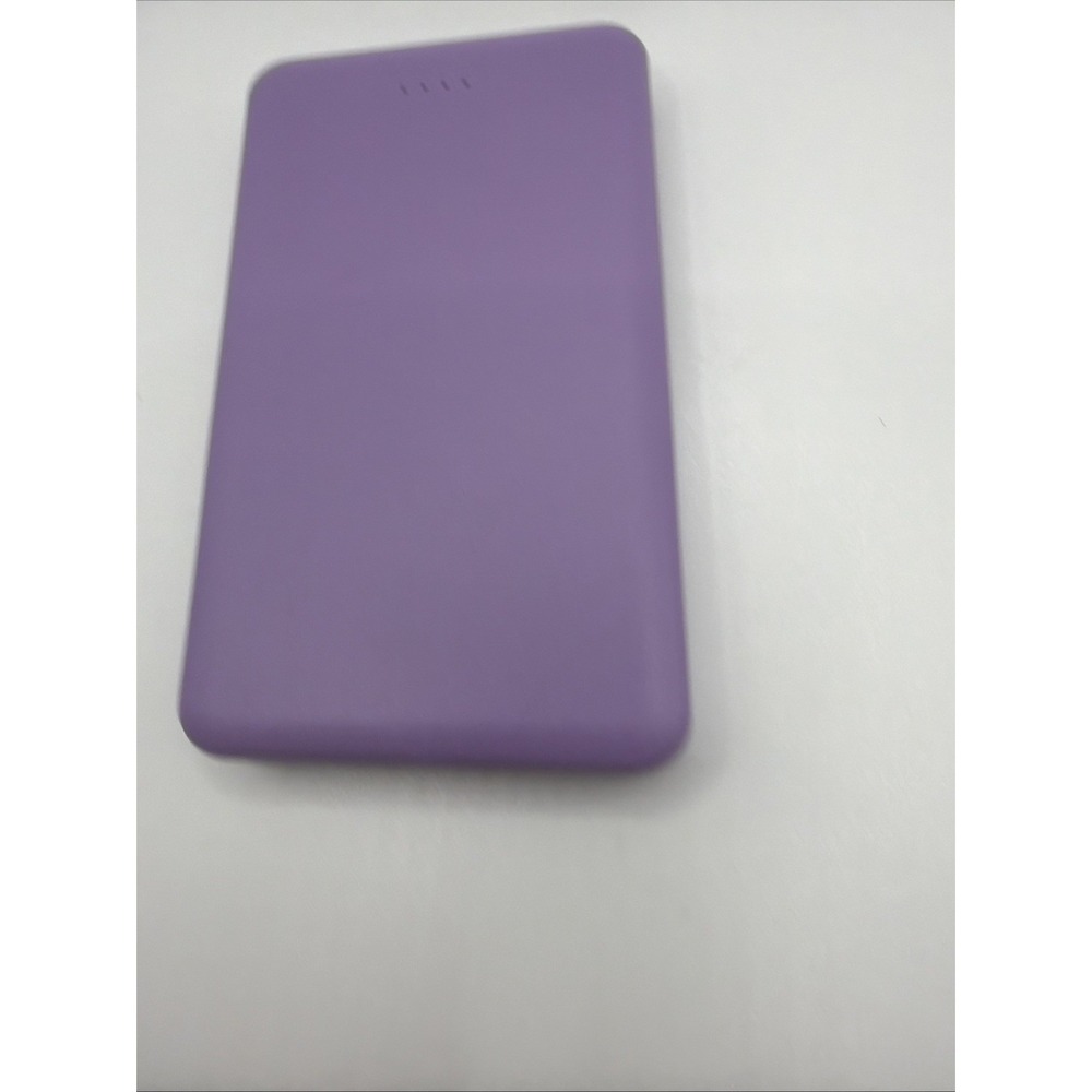 ROHS 10000mAh Purple Portable Slim‎ Power Bank. Sleek Design  New